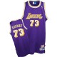 Jersey violet NBA Dennis Rodman Throwback authentique masculin - Mitchell et Ness Los Angeles Lakers & 73