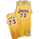 Maillot or pour hommes Throwback NBA Dennis Rodman Swingman - Mitchell et Ness Los Angeles Lakers & 73