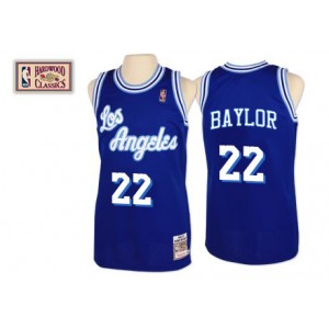 Maillot bleu des hommes Throwback NBA Elgin Baylor Swingman - Mitchell et Ness Los Angeles Lakers & 22