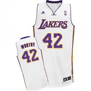 NBA James digne maillot blanc masculine Swingman - Adidas Los Angeles Lakers & remplaçant 42
