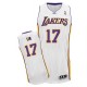 Maillot blanc NBA Jeremy Lin authentique masculin - Adidas Los Angeles Lakers & remplaçant 17