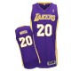 Jersey violet de NBA Jodie Meeks authentiques hommes - Adidas Los Angeles Lakers & route 20