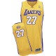 Jersey or de NBA Jordan Hill authentiques hommes - Adidas Los Angeles Lakers & maison 27