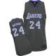 Jersey gris de NBA Kobe Bryant authentiques hommes - Adidas Los Angeles Lakers & 24 Graystone Fashion
