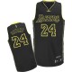 Jersey noir de NBA Kobe Bryant authentiques hommes - Adidas Los Angeles Lakers & 24 électricité Fashion