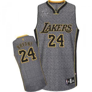 Jersey gris de NBA Kobe Bryant authentiques hommes - Adidas Los Angeles Lakers & 24 mode statique