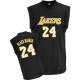 Jersey noir de NBA Kobe Bryant authentiques hommes - Adidas Los Angeles Lakers & Mamba 24 Fashion