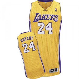 Jersey or de NBA Kobe Bryant authentiques hommes - Adidas Los Angeles Lakers & 24 Accueil