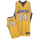 Jersey or de NBA Kobe Bryant authentiques hommes - Adidas Los Angeles Lakers & 24 Champions maison