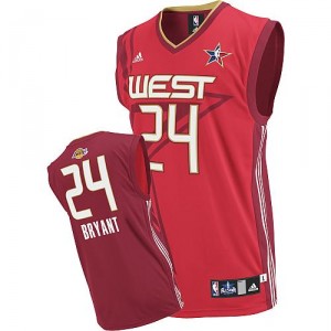 Maillot rouge de NBA Kobe Bryant authentiques hommes - Adidas Los Angeles Lakers & 24 2010 All Star