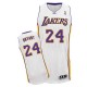Maillot blanc de NBA Kobe Bryant authentiques hommes - Adidas Los Angeles Lakers & remplaçant 24