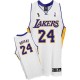 Maillot blanc de NBA Kobe Bryant authentiques hommes - Adidas Los Angeles Lakers & 24 Champions suppléants