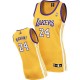 Maillot or NBA Kobe Bryant authentiques femmes - Adidas Los Angeles Lakers & 24 Accueil