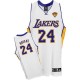 Maillot blanc de NBA Kobe Bryant authentiques hommes - Adidas Los Angeles Lakers & 24 finales de rechange
