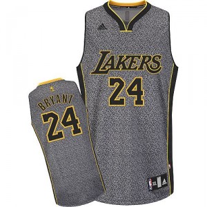 Jersey gris de NBA Kobe Bryant authentiques femmes - Adidas Los Angeles Lakers & 24 mode statique