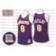Jersey violet NBA Kobe Bryant Throwback authentique masculin - Mitchell et Ness Los Angeles Lakers & 8