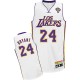 Maillot blanc de NBA Kobe Bryant authentiques hommes - Adidas Los Angeles Lakers & 24 nuits latines