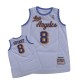 Maillot blanc NBA Kobe Bryant Throwback authentique masculin - Mitchell et Ness Los Angeles Lakers & 8