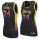 Jersey noir de NBA Kobe Bryant authentiques femmes - Adidas Los Angeles Lakers & Vibe 24