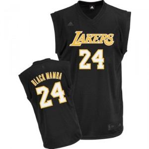 Jersey noir NBA Kobe Bryant Swingman masculine - Adidas Los Angeles Lakers & Mamba 24 Fashion