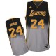 Jersey noir/gris NBA Kobe Bryant Swingman masculine - Adidas Los Angeles Lakers & 24 Fadeaway Fashion