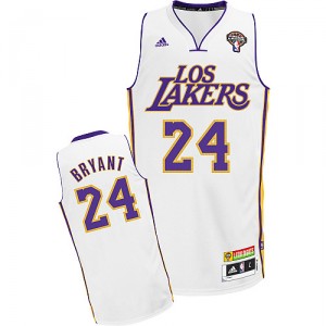 Maillot blanc NBA Kobe Bryant Swingman masculine - Adidas Los Angeles Lakers & 24 nuits latines