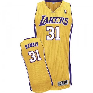 Jersey or de Kurt Rambis NBA authentiques hommes - Adidas Los Angeles Lakers & maison 31