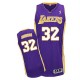 Jersey violet authentique masculin NBA Magic Johnson - Adidas Los Angeles Lakers & route 32