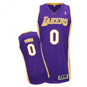 Jersey violet authentique masculin jeune de Nick NBA - Adidas Los Angeles Lakers & route 0
