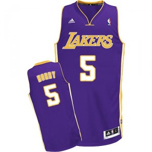 Jersey violet NBA Swingman de Robert Horry masculine - Adidas Los Angeles Lakers & Road 5
