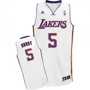 Maillot blanc NBA Swingman de Robert Horry masculine - Adidas Los Angeles Lakers & remplaçant 5