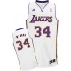 Maillot blanc Shaquille o ' Neal NBA Swingman masculine - Adidas Los Angeles Lakers & remplaçant 34