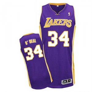 Jersey violet de NBA Shaquille o ' Neal authentiques hommes - Adidas Los Angeles Lakers & route 34