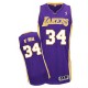 Jersey violet de NBA Shaquille o ' Neal authentiques hommes - Adidas Los Angeles Lakers & route 34