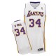 Maillot blanc de NBA Shaquille o ' Neal authentiques hommes - Adidas Los Angeles Lakers & remplaçant 34