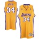 Maillot or pour hommes Throwback NBA Shaquille o ' Neal Swingman - Adidas Los Angeles Lakers & 34