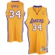 Maillot or NBA Shaquille o ' Neal Throwback authentique masculin - Adidas Los Angeles Lakers & 34