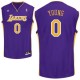 Nick Young Violet Adidas hommes maillot