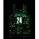 Kobe Bryant Los Angeles Lakers 24 Black City Lights mode Swingman maillot