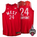 Toronto Conférence All-Star de l'Ouest 24 Kobe Bryant 2016 Rouge Maillot