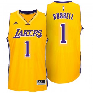 D'Angelo Russell Los Angeles Lakers 1 2014-15 nouvelle Swingman or maillot domicile