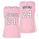 Kobe Bryant Pink maillots Los Angeles Lakers femmes 24 maillot rose