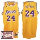 Los Angeles Lakers 24 Kobe Bryant 2016-17 saison or Hardwood Classics Throwback Maillot hommes