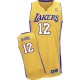 Jersey or de NBA Vlade Divac authentiques hommes - Adidas Los Angeles Lakers & maison 12