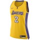 Los Angeles Lakers Lonzo Ball Nike NBA Femmes Swingman Maillot