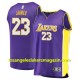 Los Angeles Lakers Lebron James uniformes violet 17-18