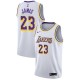 Los Angeles Lakers Masculin LeBron James ^ 23 Association White Jersey