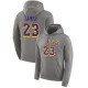 Lakers de Los Angeles Homme LeBron James ^ 23 Essential Pullover Grey Sweat à capuche