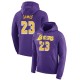 Lakers de Los Angeles Homme LeBron James ^ 23 Essential Pullover Purple Hoodie