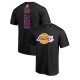 T-shirt LeBron James masculin de Lakers de Los Angeles ^ 23 Backer, noir